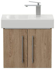 emotion Mobili da bagno con lavabo Geberit Icon XS 53 cm destra rovere chiaro lucido