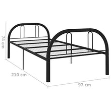 SKM Giroletto Nero in Metallo 90x200 cm (23.2kg)