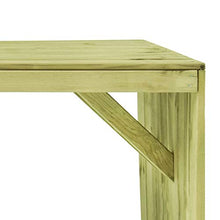 SKM Tavolo da Giardino 220x101,5x80 cm Legno di Pino Impregnato