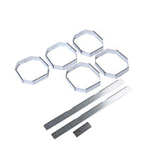 Longlife - Clip in Acciaio galvanizzato per scaffale portabottiglie, 5 Pezzi