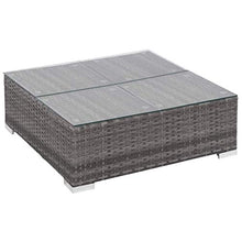 SOULONG Set Divani da Giardino, Set 6 Pezzi Mobili da Giardino in Polyrattan, Divano e Tavolino con Cuscini Giardino per Esterno