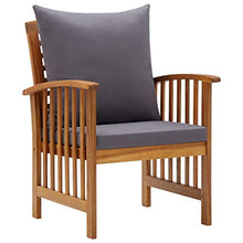 FAMIROSA Set Divani da Giardino 5 pz con Cuscini in Massello di Acacia-7982