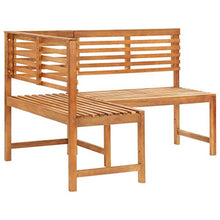 vidaXL Panca da Giardino ad Angolo 140 cm Legno Massello Acacia