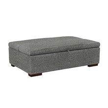 Marchio Amazon - Rivet, ottomana a divano-letto, stile moderno, larghezza 122 cm, colore grigio scuro - Arredi Casa