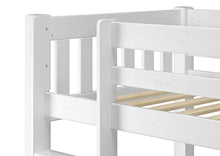 Erst-Holz Bianco Letto Castello per Ragazzi con materassi 90x200 in Pino con Box 3° Letto 60.06-09WMS7M