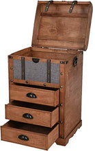Cassapanca in stile retrò vintage con 3 cassetti