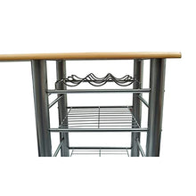 vidaXL Set Tavolo e Sedie da Bar Collazione Elegante Compatto Pratico Robusto Resistente Angolo Cucina in Legno e Acciaio Bancone e Sgabelli Alti