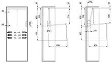 Servetto Appendiabito saliscendi Grigio per Armadio Originale cm 77-120