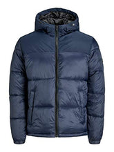 JACK&JONES JJDrew Piumino con Cappuccio Blu 12173867 M