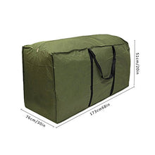 Custodia per cuscini da arredamento esterno,Borsa per Cuscino da Esterno, per la conservazione e il trasporto, impermeabile e leggera（173 * 76 * 51 cm）