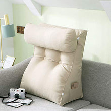 YAHAO Cuscino Comodo Triangolare Cuscino da Lettura Cuscino Schienale, Cuscino A Cuneo per Divano E Divano, Cuscino di Lettura per Una Seduta Confortevole Cuscino da Letto,B-55 * 60cm