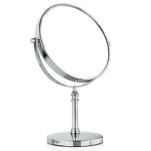 Beddingleer, specchio da trucco a doppio lato con lato ingrandente, 20,3&nbsp;cm, ingrandimento 1x e 10x