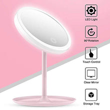 Specchi per Trucco LED LED Vanity Light Specchio cosmetico Dormitorio Pieghevole Portatile Beauty Desktop Controsoffitto Touch Screen Mirror