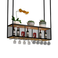 COLiJOL Supporto per Bicchiere da Vino Capovolto, Portabicchieri in Ferro in Metallo a 2 Livelli Altezza Regolabile Decorazione per Soffitto Scaffale Decorazione per Applicazione Rack,80 cm (31,5 Pol