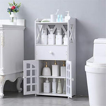 GFDGFDG Armadietto Bagno Organizer da Terra Impermeabile MDF Rack Mobili da Bagno Robusti Bianchi per Soggiorno Camera da Letto Corridoio Cucina