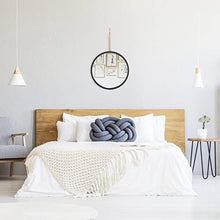 Relaxdays Specchio da Parete Rotondo, con Cordoncino, Design Moderno, Ø 40 cm, da Appendere, Cornice in Metallo, Nero