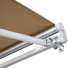 miozzi Tenda da Sole Avvolgibile 3.65x2.5m in Poliestere e Alluminio Beige
