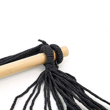 Sedia a Battente a Hammock, con 2 Cuscini Imbottiti Extra e Barra di Supporto in Legno, Anti-Rollover Coperta all'aperto a Handing Hammock Sedia Altalena