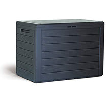 KG KITGARDEN - Cassapanca multiuso da esterno, capacità 190 l, 78 x 44 x 55 cm, marrone, multi Storage