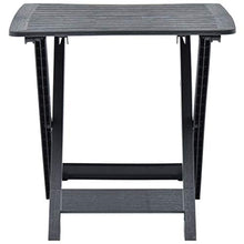 E E-NICES Tavolo da Giardino Antracite 79x72x70 cm in Plastica