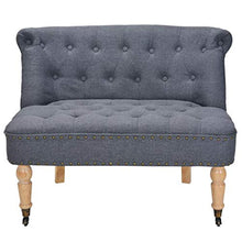 FAMIROSA Divanetto in Tessuto 94x67x76 cm Grigio Scuro