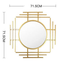 Nuovo Specchio da Ristorante Cinese/Specchio da Camino, Specchio da Soggiorno/Specchio Decorativo, Specchio da Parete sospeso (71,5 * 71,5 cm)