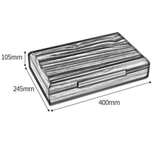 SMEJS Legno di Cedro Cigar Box, Piano Vernice, costante di Temperatura e umidità umidificatore, può Contenere 75 (Dimensione: 40x24.5x10.5cm)