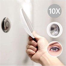 bosign Make Up - Specchio da bagno rimovibile, in silicone, colore: Argento