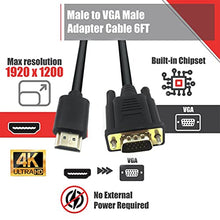 ASFD Compatibile con Hdmi con Cavo Vga Audio e Video 1,8 m Drive Gratuito Sistema Completo Nero