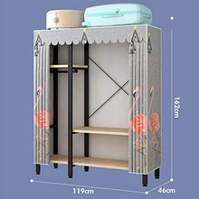 DUTUI Armadio Semplice Casa Camera da Letto Moderno Semplice Guardaroba di Stoffa Armadio Dormitorio Forte E Durevole Armadio di Stoccaggio,3