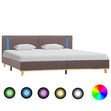 SKM Giroletto con LED Grigio Talpa in Tessuto 180x200 cm (29.5kg)