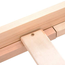 Letto in legno massiccio con testiera e rete a doghe, naturale (200 x 140 cm)