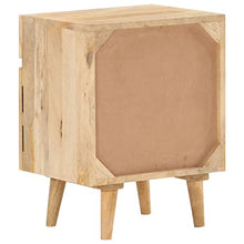 vidaXL Comodino 40x35x54 cm in Legno Massello di Mango