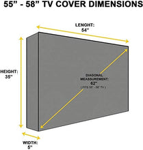 N / A Giardino coperture mobili Copertura Esterna TV Coperchio Pellicola Trasparente mobili da Copertura Impermeabile (Dimensioni, 60-65),55-58