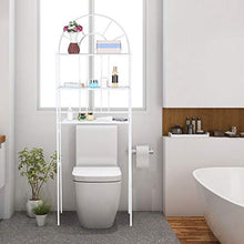 Zerone Mensola da bagno a 3 ripiani, colore: bianco, 60,5 x 30,5 x 171 cm