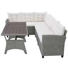 vidaXL Divano Angolare da Giardino Set 12 pz in Polyrattan Grigio Sofà Esterni