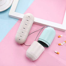 Lazder, contenitore per pillole per 7 giorni, contenitore per pillole, contenitore per medicine e vitamine, impermeabile, portatile da viaggio