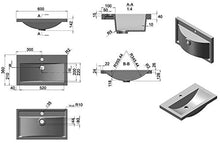 Mobile bagno a terra SlimLine bianco lucido