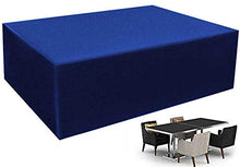 QIANC Coperture per Mobili da Giardino,Copertura per Tavolo da Giardino,Impermeabile e Resistente UV,per Divani e Sedie,220x105x105cm(85.8x40.9x40.5in)_Blue