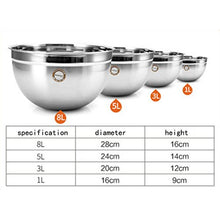 Lavabo rotondo in acciaio inox 304, lavabo, lavabo, lavabo, lavabo, verdure e condimenti, 3 pezzi