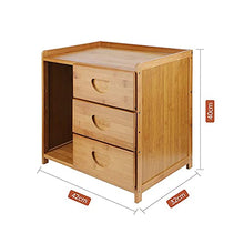 Comodino In Legno Comodino Comodino Comodino Moderno Multifunzionale, Mini Comodino In Bambù Tavolini Con 3 Cassetti, Molto Resistente, Comodino Da Notte Con 3 Cassetti