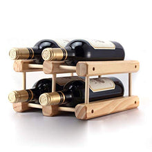 LHQ-HQ Vino di Legno Solido Rack di Legno Creativo Wine Rack Possono Essere assemblati 23x26x18cm Semplice
