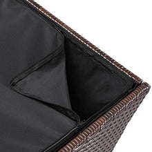 Casaria Contenitore Poly Rattan da Giardino Molla a Gas 318 l Impermeabile 75x75x70 cm per Esterni