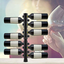 Supporto per bottiglia di vino in acciaio inox a parete per 12 fori moderni per la casa bar