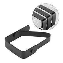 XJF - Clip per tovaglia, in acciaio inox, per tavoli, spessore inferiore a 3 cm