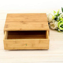 Tmpty Piccola Cassettiera da Scrivania Legno,Multifunzionale Ordinata Organizer Cassetti,Desktop Organiser Unit,bambù