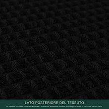 CHUN YI 1-Pezzo Copridivano con Gonna Elasticizzato Copertura Divano Elastico Due Posti Tre Posti Jacquard Tessuto Copripoltrona (Divano, Nero)