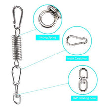 304 Hammock Hanging kit, Swing Spring Hook 600lb Capacità Heavy Duty Sospensione in acciaio inox per altalene...