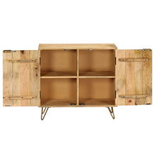 vidaXL Legno Massello di Mango Credenza 80x30x75 cm Buffet Mobiletto Madia
