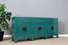 Yajutang - Cassettiera cinese con 6 ante e 3 cassetti, colore: Turchese